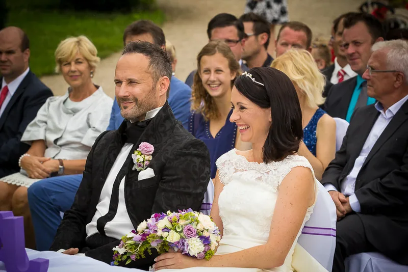 Hochzeit Rheingau – Burg Crass im Abendlicht