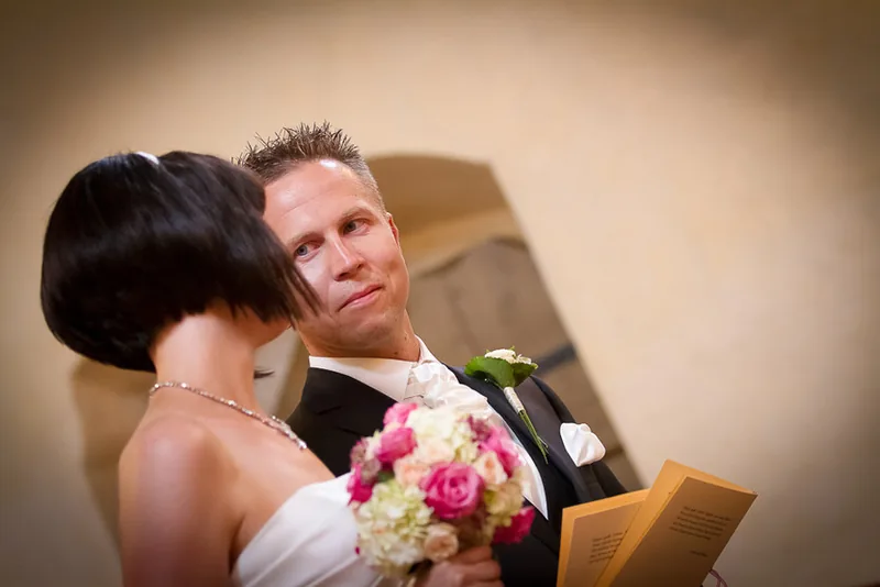 Schlosshotel Blankenburg Hochzeit – Festtafel im Saal